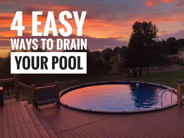 how do you drain above ground pool