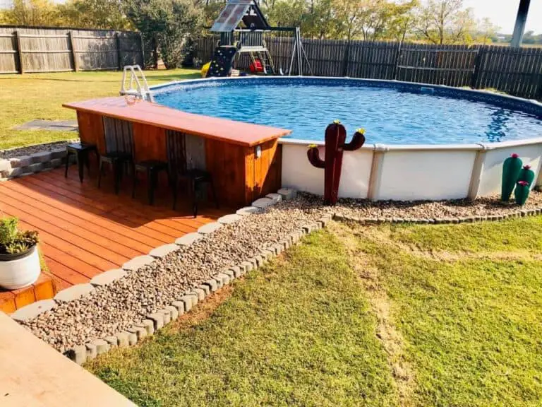 hidden above ground pool