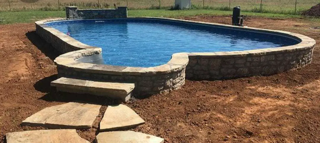 above ground pools half in ground