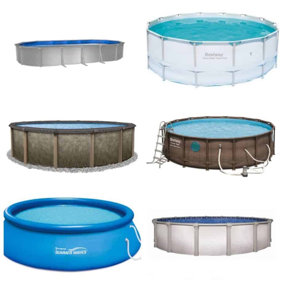 different types of above ground pools