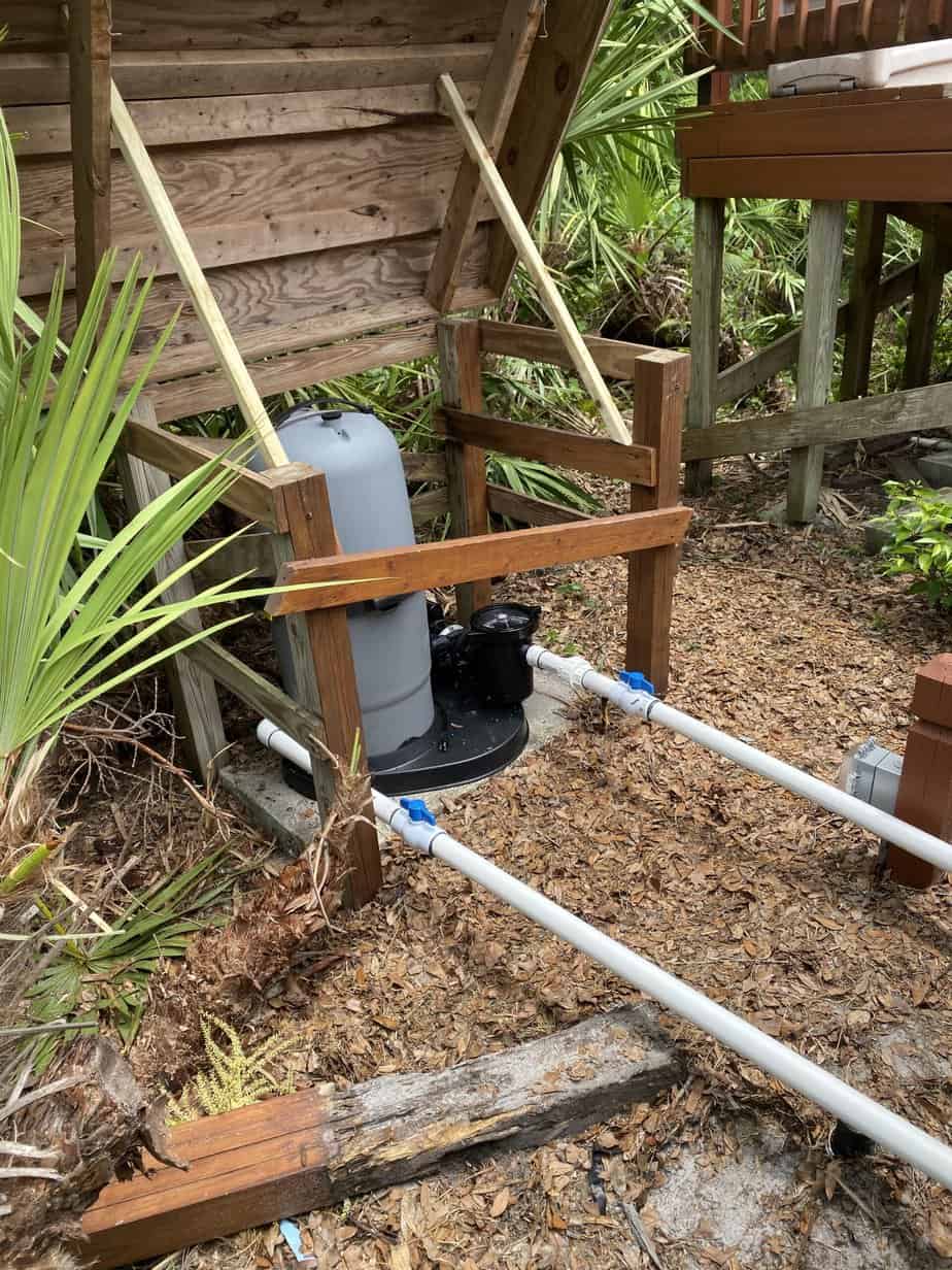 cover for pump and filter for above ground pool