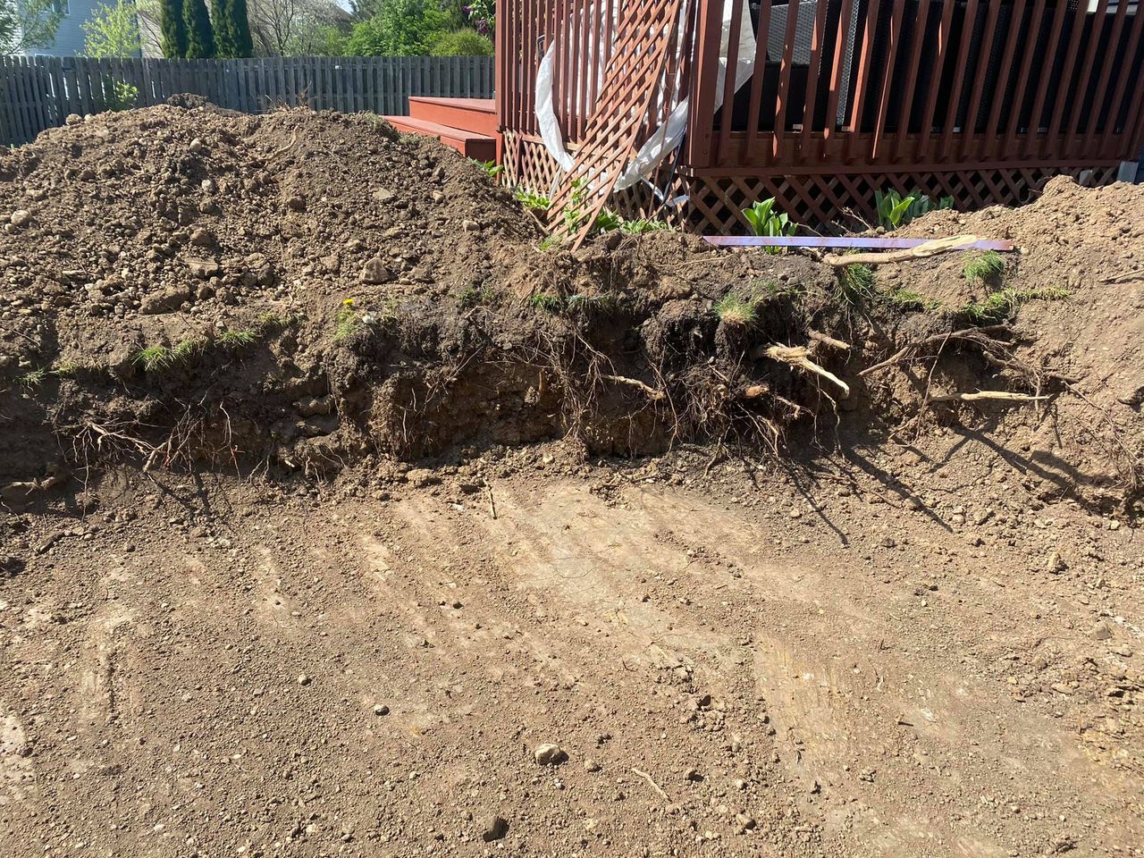 REMOVING TREE ROOTS FROM AN ABOVEGROUND POOL SITE