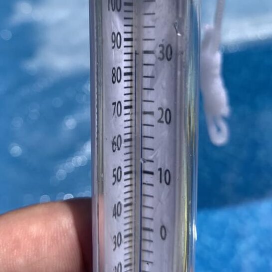 best temp for an above ground pool